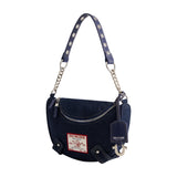 True Religion Chain Handle Denim Hobo Bum Bag