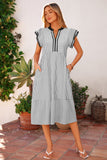 Charley Sleeve Casual Long Dress