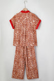 Nyla Contrast Leopard Lounge Set