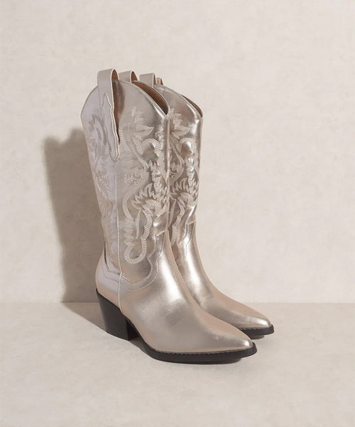 Metallic Cowboy Western Boots