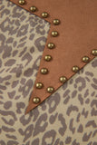 Leopard Retro Star Studded Short Sleeve Tee