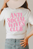 PLUS SIZE -Anti Social Wives Club Graphic Tee