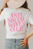 PLUS SIZE -Anti Social Wives Club Graphic Tee