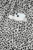 Cheetah Wide Leg Drawstring Knit Pants