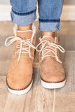 Fur Lined Lace Up Boots