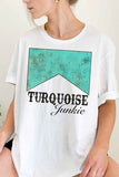 Turquoise Junkie Graphic Tee