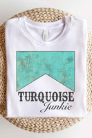 Turquoise Junkie Graphic Tee