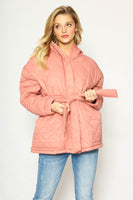 Puffer Jacket With Tie