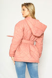 Puffer Jacket With Tie