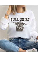 Bull Shirt Graphic Crew Neck Sweatshirt