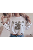 Bull Shirt Graphic Crew Neck Sweatshirt