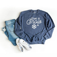 Let It Snow Snowflake Graphic Sweatshirt