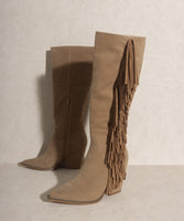 Out West Knee-High Fringe Boots