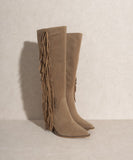 Out West Knee-High Fringe Boots