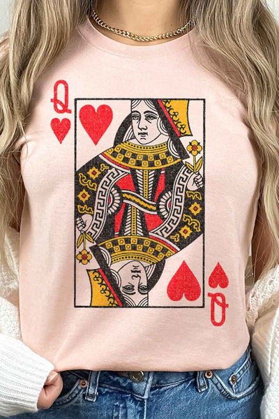 Queen of Hearts Graphic Tee PLUS SIZE