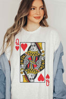 Queen of Hearts Graphic Tee PLUS SIZE