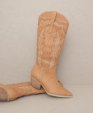 Embroidered Knee High Cowboy Boots