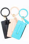 Key Ring Bangle with CC Wallet Zipper Pocket