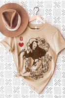 Queen of Cowgirls Hearts Graphic Tee