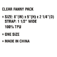 CC Clear Stadium Belt Bag Fanny Pack