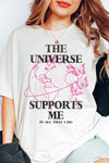 The Universe Supports Me Graphic Tee - PLUS SIZE