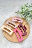 Matte Rectangular Hair Clamp Claw