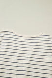 Mabel Stripe Drawstring Tunic Tank
