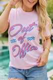 Out Of Office Light Pink Graphic Tee