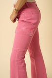 Pink Cargo Slim Pants