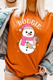 Bougie Snowman Graphic Unisex Tee