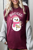 Bougie Snowman Graphic Unisex Tee