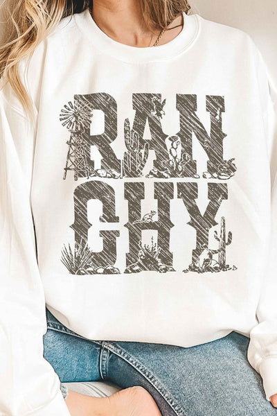 Ranchy Country Western Graphic Sweatshirt