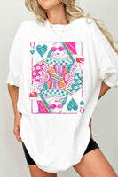 Queen of Hearts Oversized T Shirt.