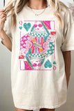 Queen of Hearts Oversized T Shirt.