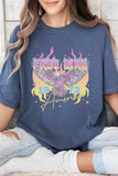 Free Bird Retro Neon Summer Graphic Tee PLUS SIZE