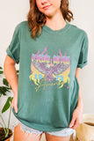 Free Bird Retro Neon Summer Graphic Tee PLUS SIZE