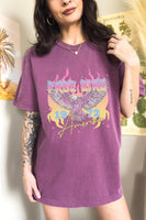 Free Bird Retro Neon Summer Graphic Tee PLUS SIZE