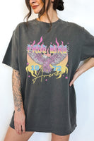 Free Bird Retro Neon Summer Graphic Tee PLUS SIZE