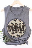 Mother's Day Mama Neutral Circle Tank Top