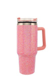 Rhinestone 40 oz Handle Tumbler