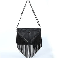 Fringe Leather Western Crossbody bag