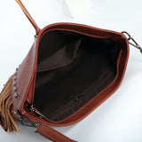 Fringe Leather Western Crossbody bag