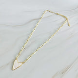 My Heart White Link Chain Necklace