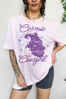 Cosmic Cowgirl Western Over Sized Tee