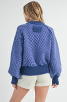 Royal Blue Bell Sleeve Sweater