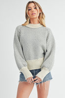 Royal Blue Bell Sleeve Sweater