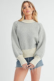 Royal Blue Bell Sleeve Sweater