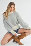 Royal Blue Bell Sleeve Sweater