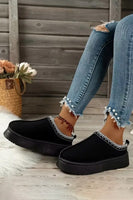 Suede Ankle Clog Boots