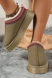 Suede Ankle Clog Boots